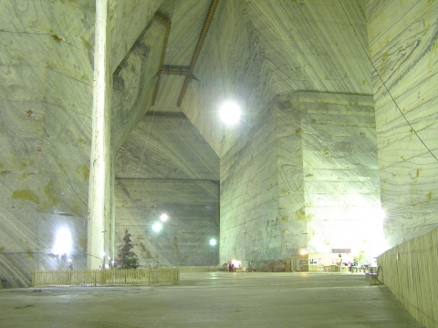 Niskotłowe laboratorium w kopalni soli Unirea w Slanic w Rumunii