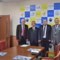 Spotkanie z burmistrzem Ōarai panem Takaaki Kotani oraz z prezesem CTC panem Toshikazu Hosoda delegacji NCBJ: J. Jaroszewicz i M. Migdal (reaktor MARIA)