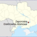 Elektrownia Jądrowa Zaporoże na mapie Ukrainy