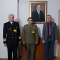 Commander Jacek Barański, Colonel Bogusław Kot, and Professor Krzysztof Kurek, NCBJ Director General (photo Marcin Jakubowski, NCBJ)