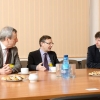 From left to right: Professor Donne, Dr. Litaudon, Dr. Rzadkiewicz (NCBJ). (photo M. Jakubowski, NCBJ)