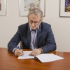 prof. Krzysztof Kurek professor signs MoU on Hyper-K